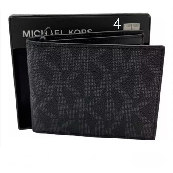 Choose one NWT Men`s Jet Set Slim Billfold Leather Wallet with Gift Box pick 1 - Picture 3 of 13